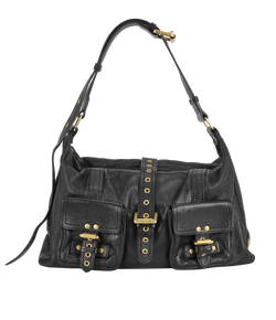 Roxanne Satchel, Leather, Black, MIT, 2*